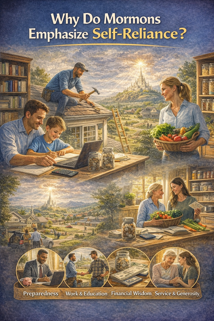 Why do Mormons emphasize self-reliance?
