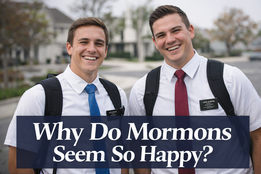 Why do Mormons seems so happy?