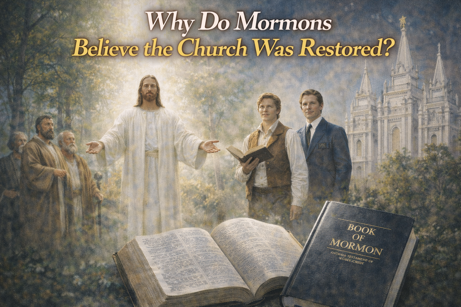 Why do Mormons believe the church was restored?