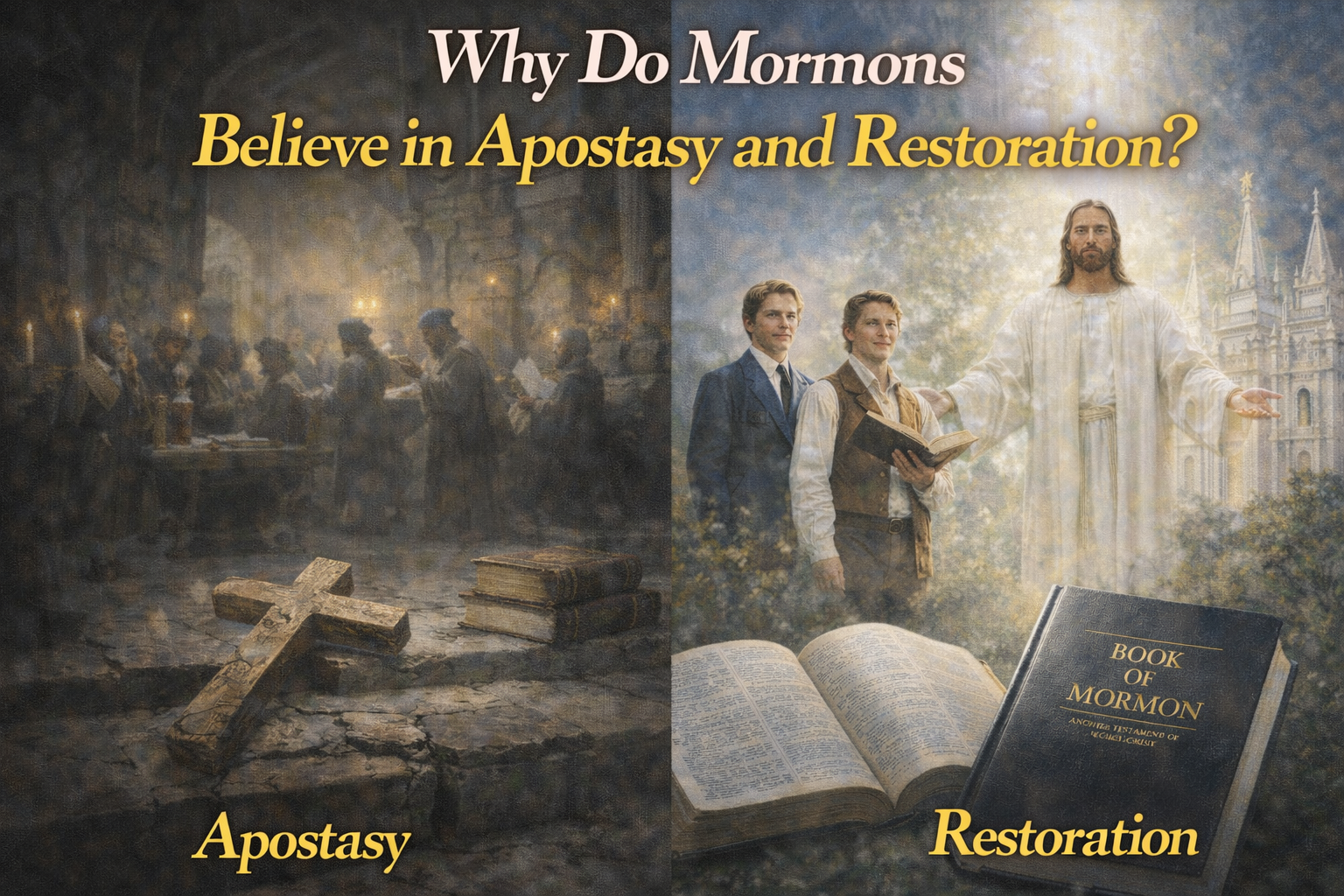 Why do Mormons believe in apostasy and restoration?