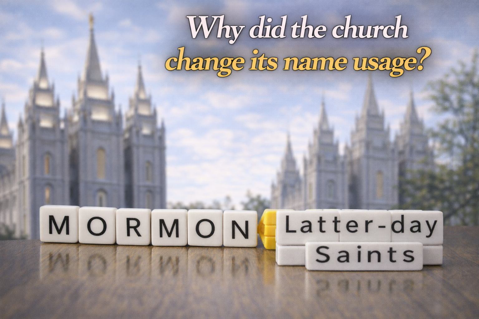 Why did the church change its name usage?