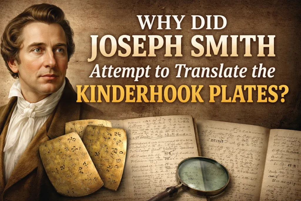 Did joseph smith attempt to translate the kinderhook plates banner?