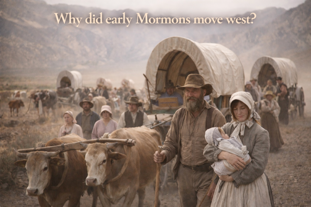 Why did early Mormons move west?